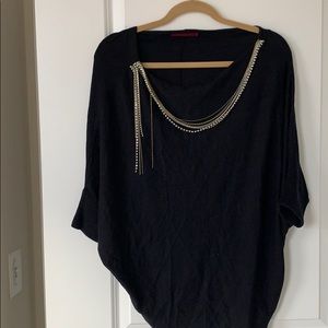 Jeweled black sweater
